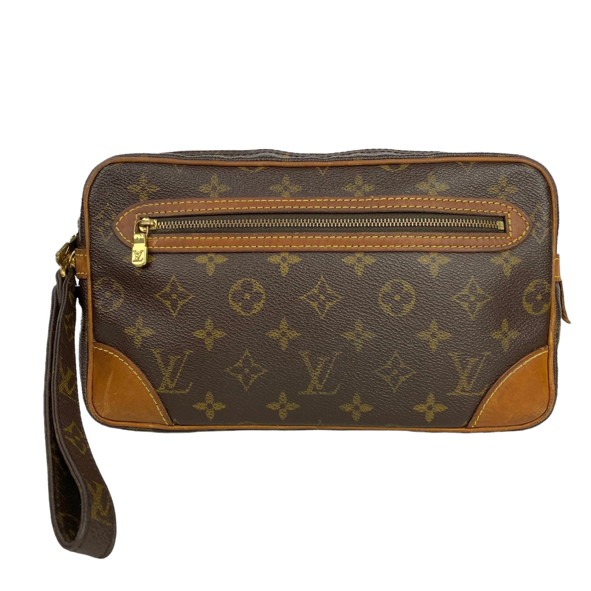 Louis Vuitton Vintage Monogram Canvas Marly Dragonne GM Clutch