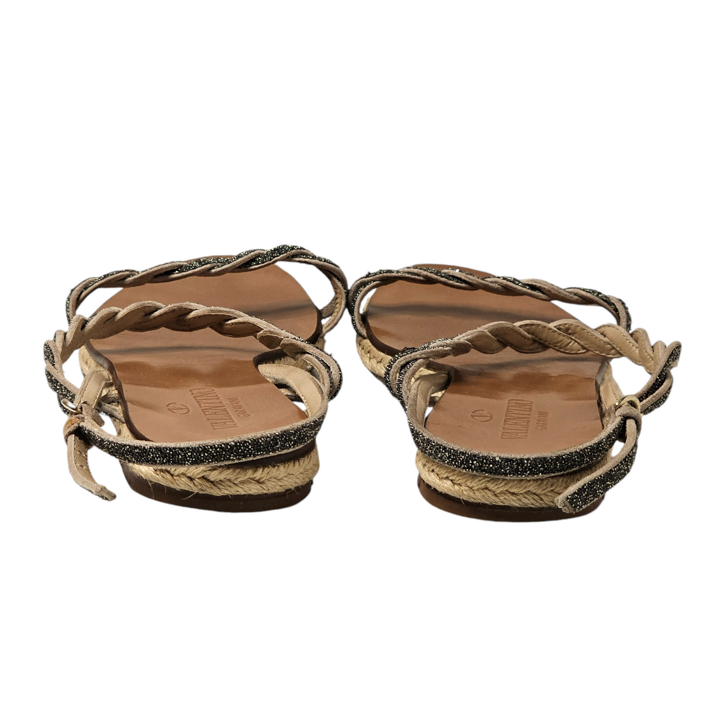 VALENTINO GARAVANI CRYSTAL BRAIDED SANDALS EU 36/ UK 3