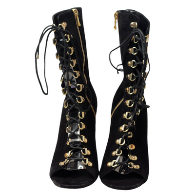 BALMAIN LACE UP BOOTS EU 39/ UK 6