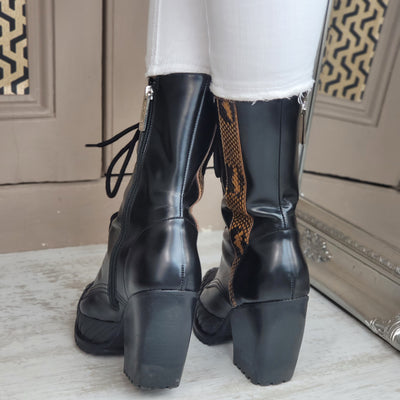 CHLOÉ LEATHER BOOTS EU 37/ UK 4