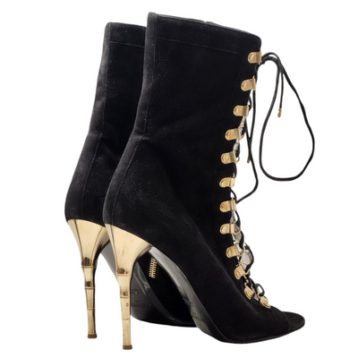 BALMAIN LACE UP BOOTS EU 39/ UK 6