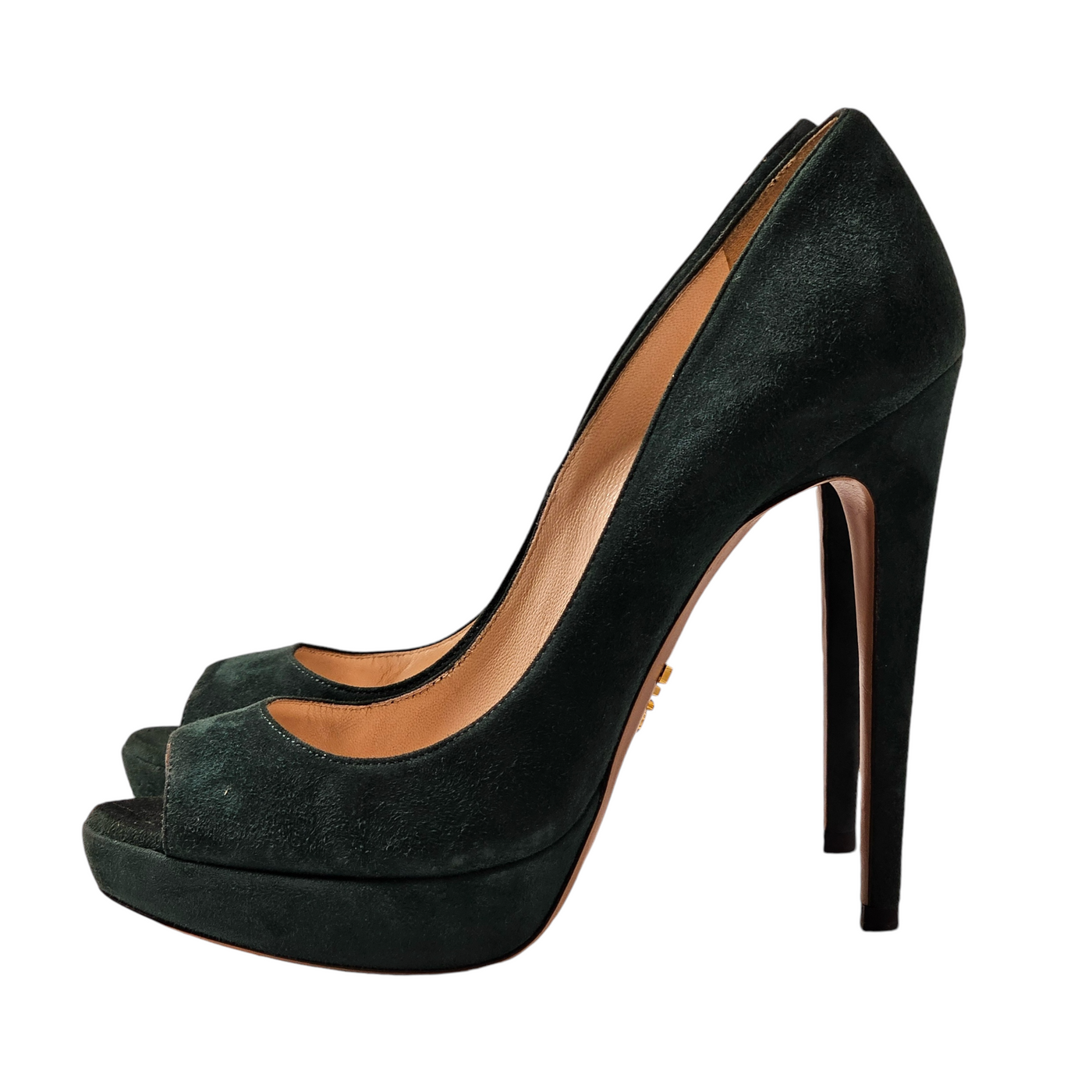 PRADA PEEP TOE HEELS EU 36/ UK 3