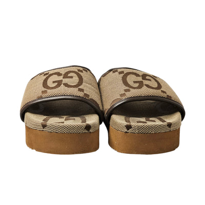 GUCCI JUMBO GG PLATFORM SLIDES EU 37/ UK 4