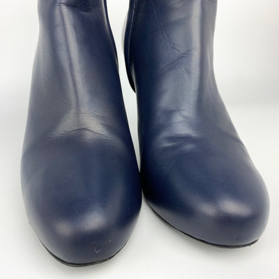 CHANEL LEATHER WEDGE BOOTS EU 38.5/ UK 5.5