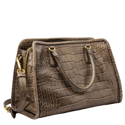 PRADA VINTAGE CROC EMBOSSED BAG