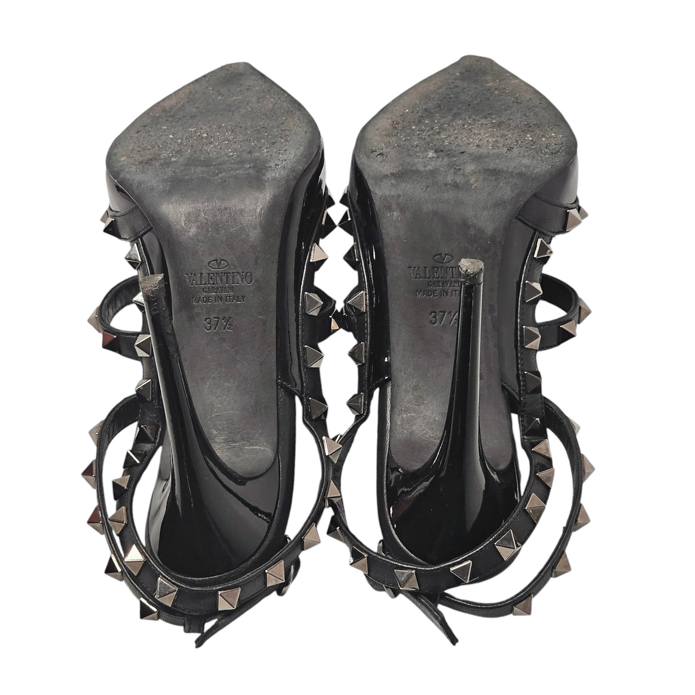 VALENTINO GRAVANI ROCKSTUD NOIR HEELS EU 37.5/ UK 4.5