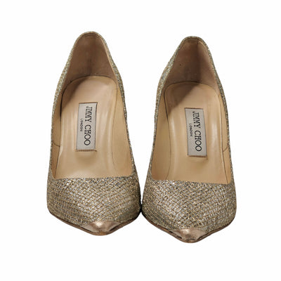 JIMMY CHOO GLITTER PUMPS EU 37.5/ UK 4.5