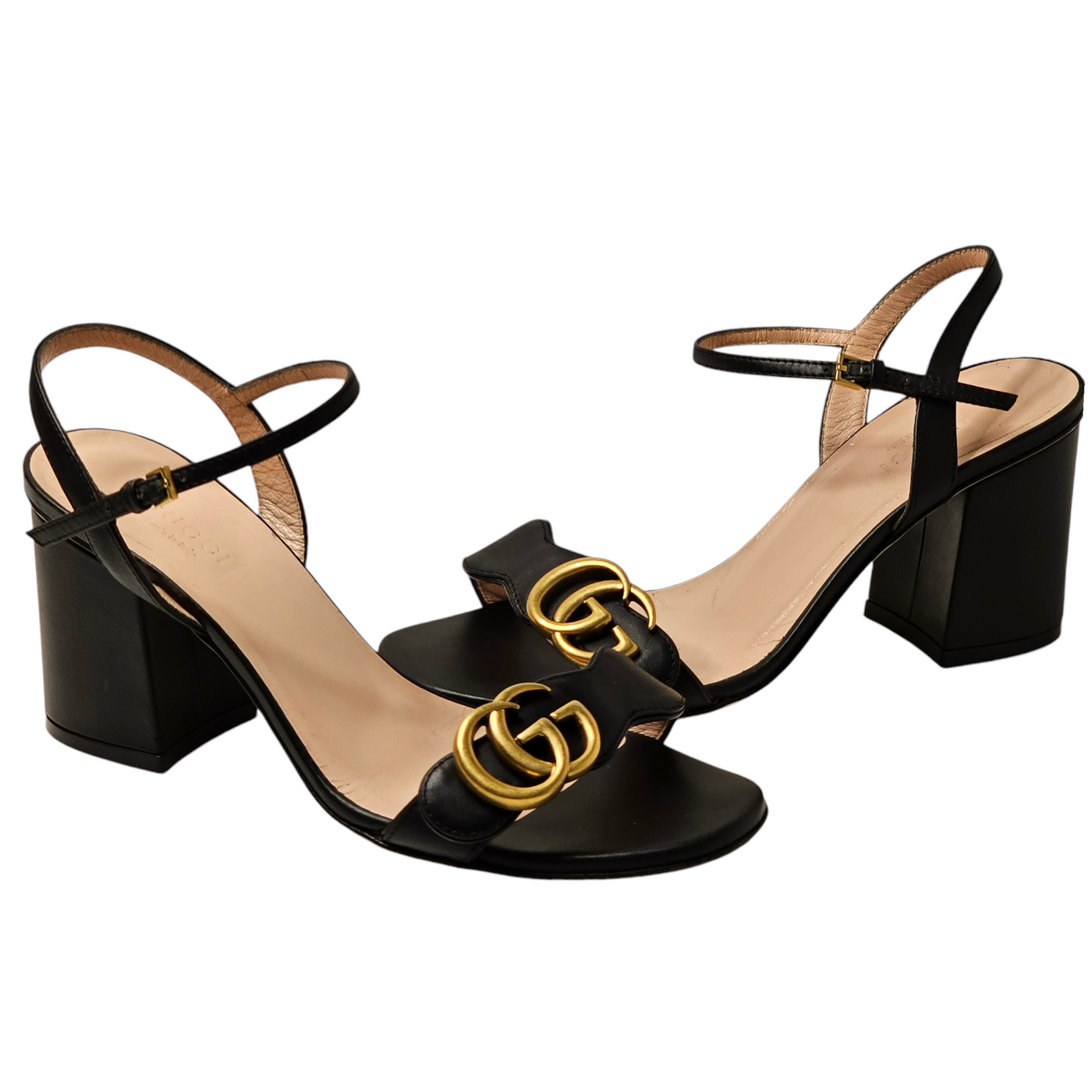 GUCCI MARMONT LEATHER SANDALS EU 36/ UK 3