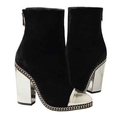 BALMAIN VELVET BOOTS EU 39/ UK 6