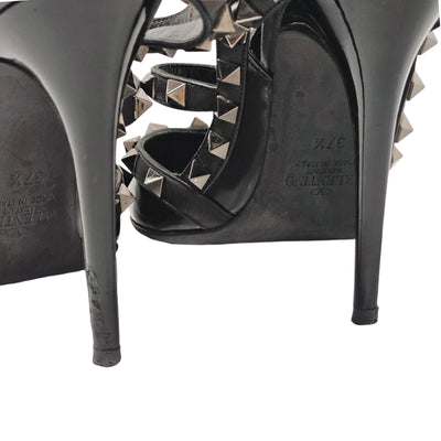 VALENTINO GRAVANI ROCKSTUD NOIR HEELS EU 37.5/ UK 4.5