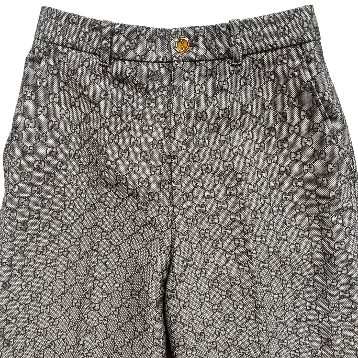 GUCCI GG MONOGRAM JACQUARD TROUSERS IT 42/ UK 10