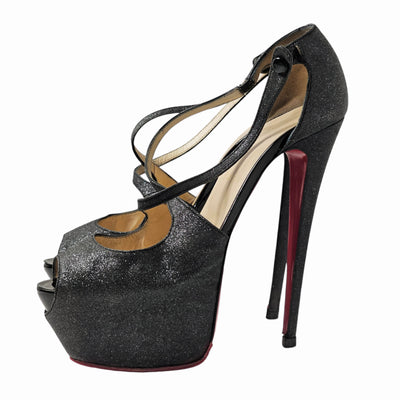 CHRISTIAN LOUBOUTIN EXAGONA HEELS EU 39.5/ UK 6.5