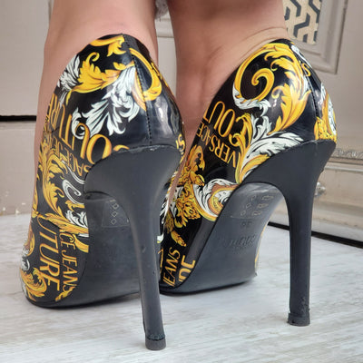 VERSACE JEANS BAROQUE HEELS EU 36/ UK 3