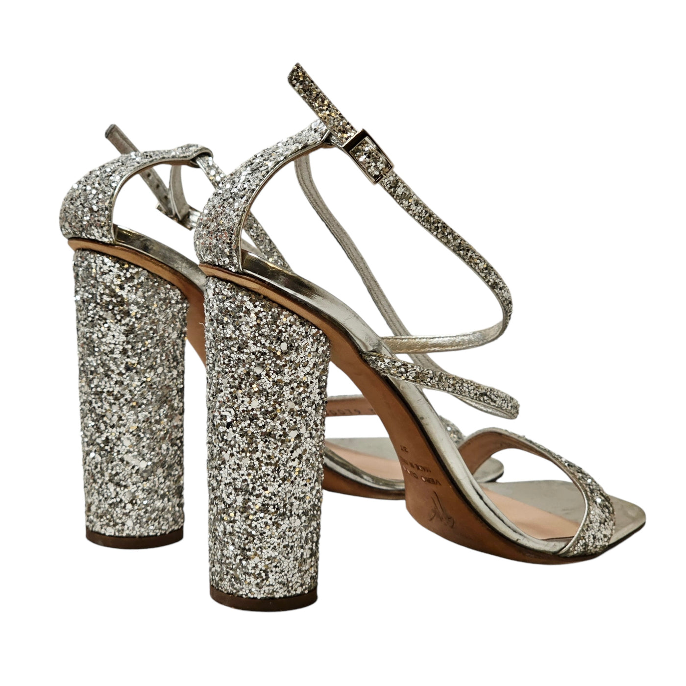 GUISEPPE ZANOTTI GLITTER SANDALS EU 37/ UK 4