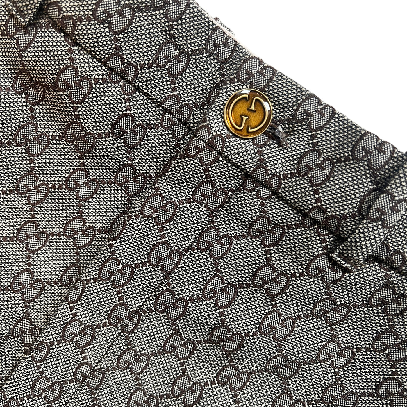 GUCCI GG MONOGRAM JACQUARD TROUSERS IT 42/ UK 10