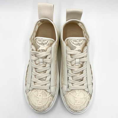 NEW - CHLOÉ LAUREN LACE SNEAKERS EU 37/ UK 4