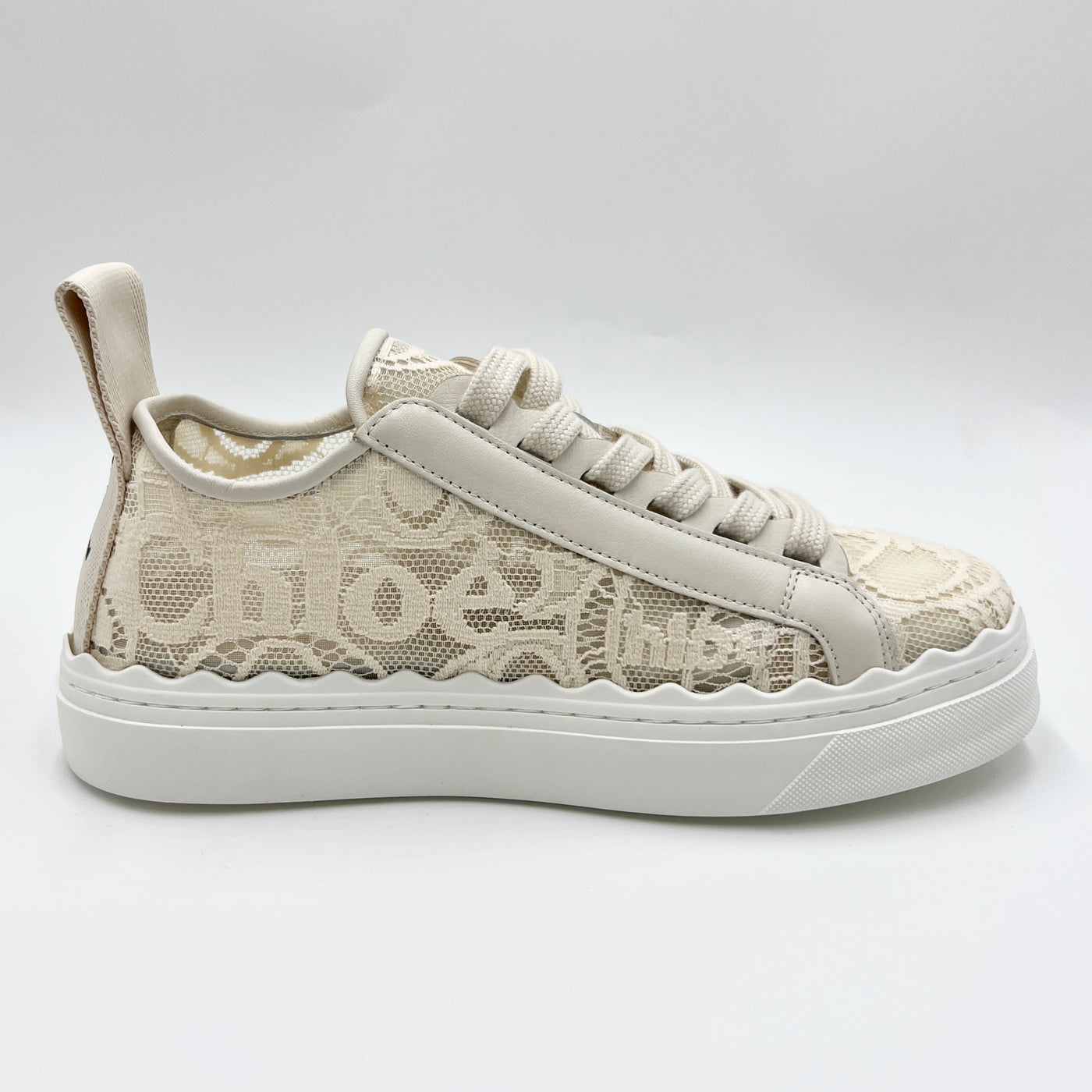 NEW - CHLOÉ LAUREN LACE SNEAKERS EU 37/ UK 4