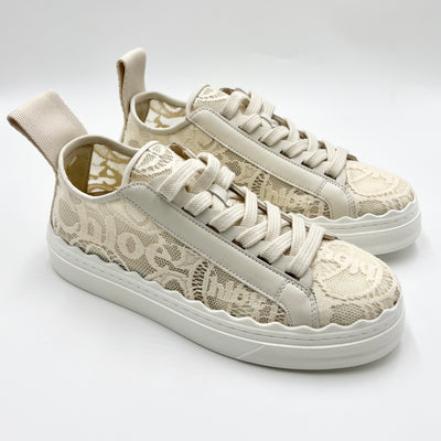 NEW - CHLOÉ LAUREN LACE SNEAKERS EU 37/ UK 4