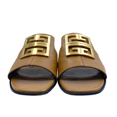 GIVENCHY 4G LEATHER SANDALS EU 37/ UK 4