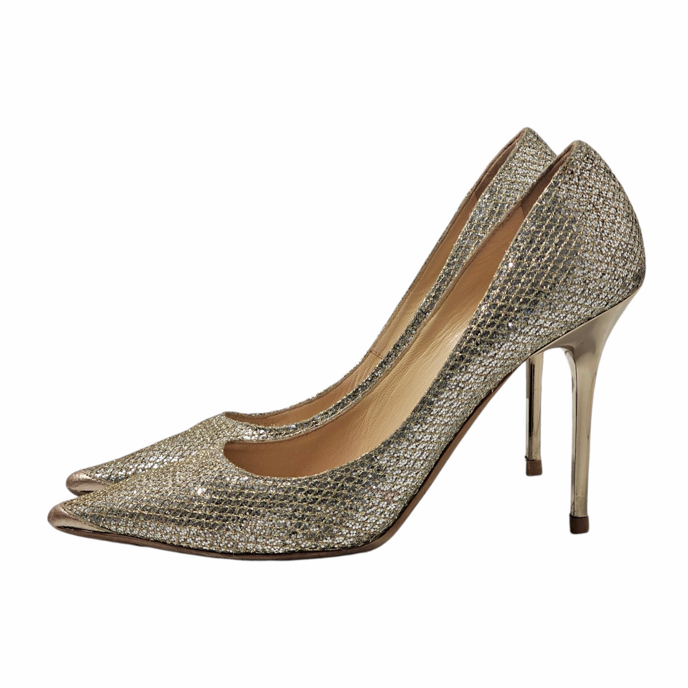 JIMMY CHOO GLITTER PUMPS EU 37.5/ UK 4.5