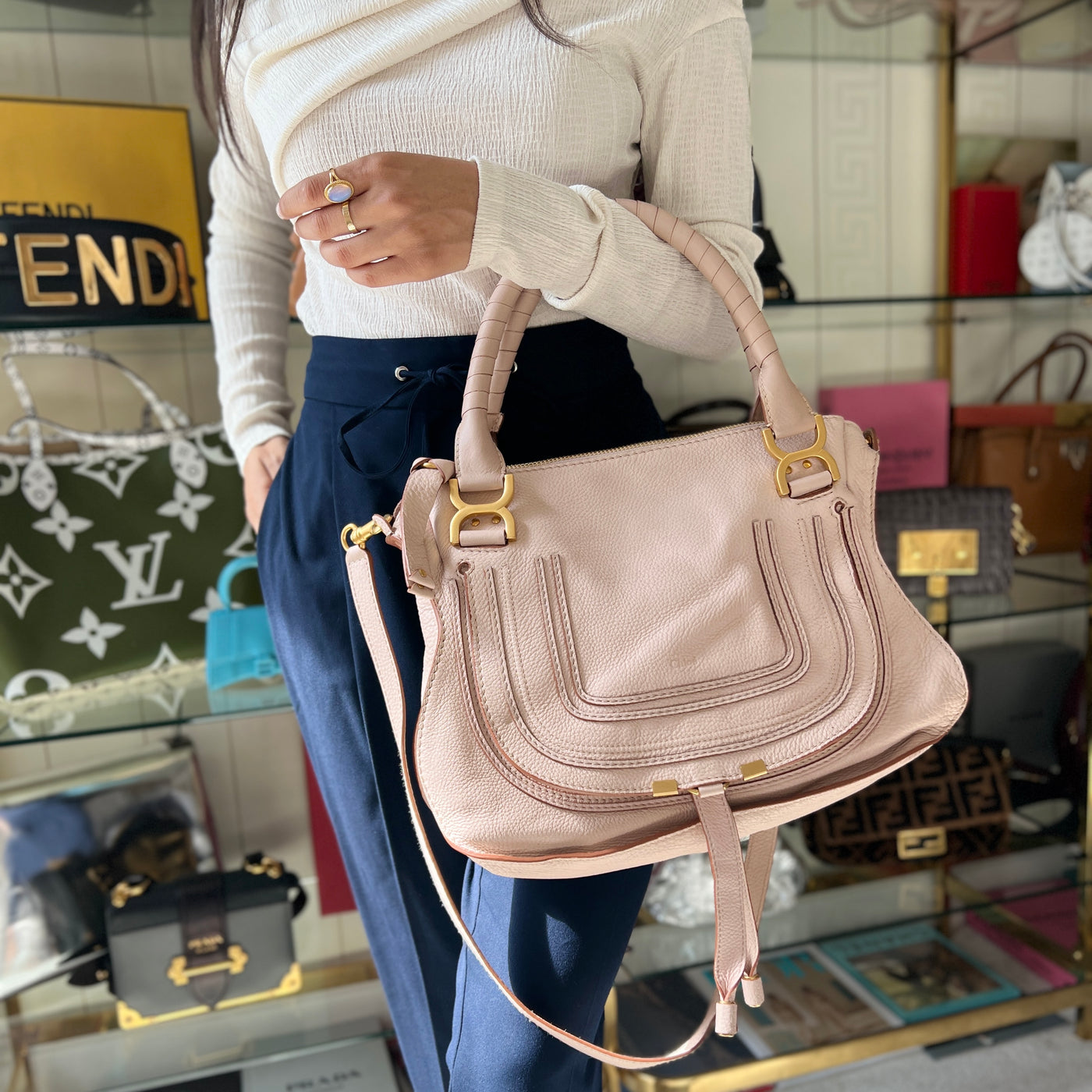 CHLOÉ MARCIE MEDIUM HANDBAG