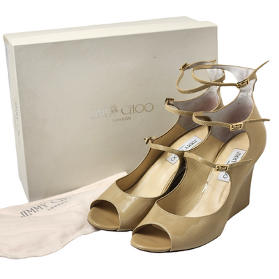 JIMMY CHOO GALI WEDGE HEELS EU 39/ UK 6