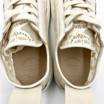 NEW - CHLOÉ LAUREN LACE SNEAKERS EU 37/ UK 4