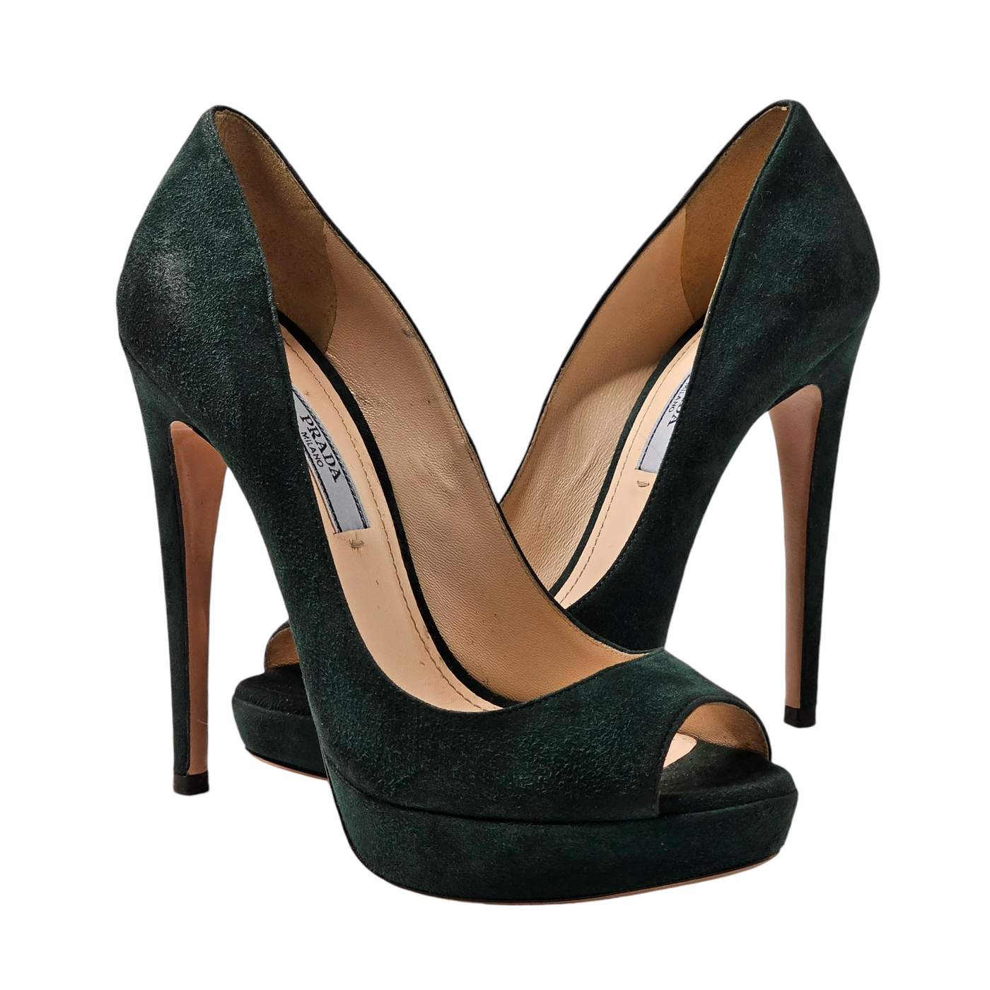 PRADA PEEP TOE HEELS EU 36/ UK 3