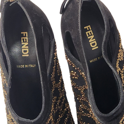 FENDI BEADED ANKLE BOOTS EU 39/ UK 6