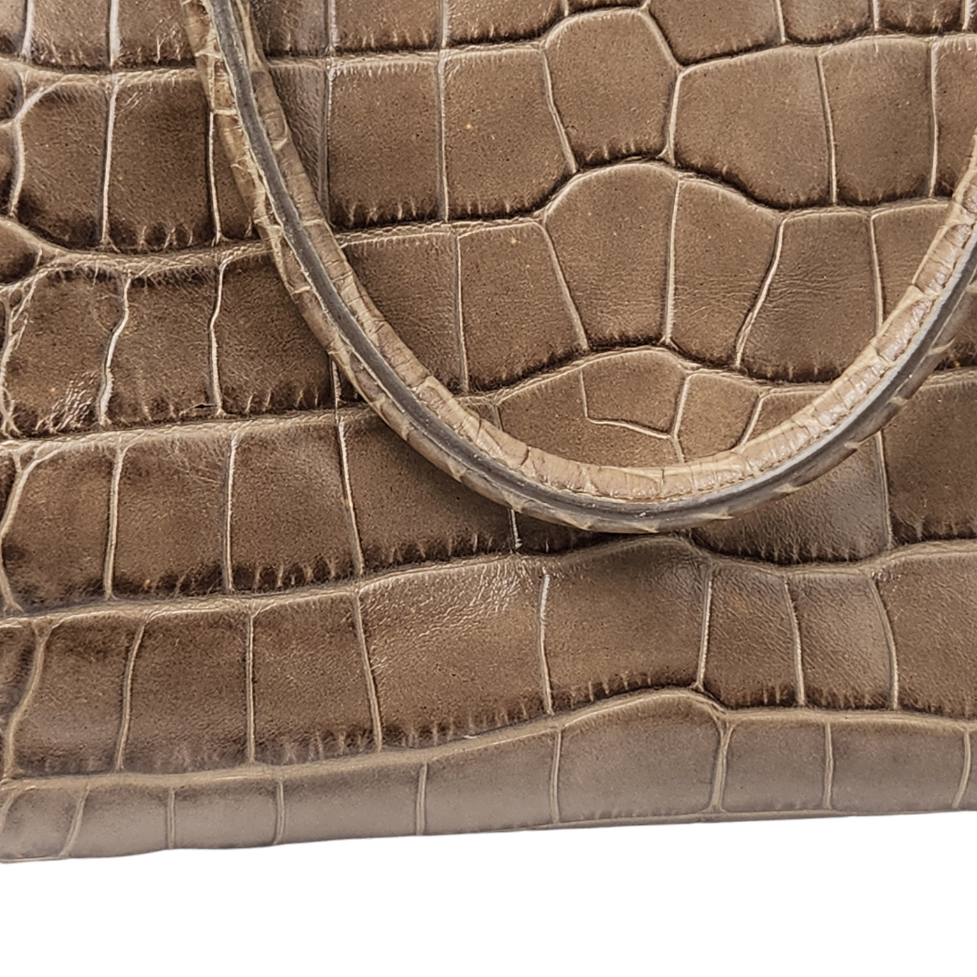 PRADA VINTAGE CROC EMBOSSED BAG