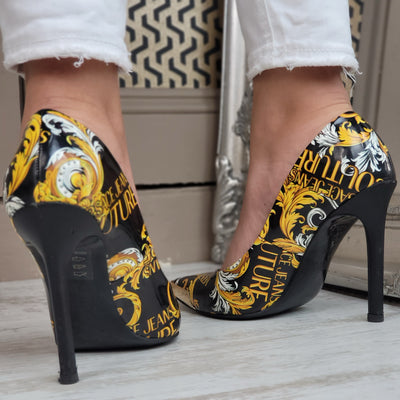 VERSACE JEANS BAROQUE HEELS EU 36/ UK 3