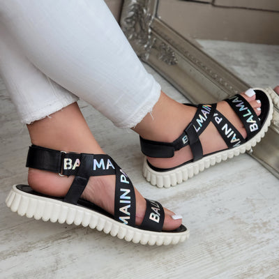 Balmain Logo Sandals