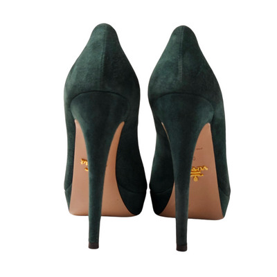 PRADA PEEP TOE HEELS EU 36/ UK 3