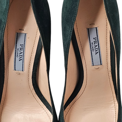 PRADA PEEP TOE HEELS EU 36/ UK 3