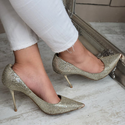 Jimmy Choo Glitter Pumps 