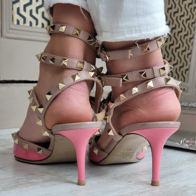 VALENTINO GARAVANI ROCKSTUD HEELS EU 39/ UK 6