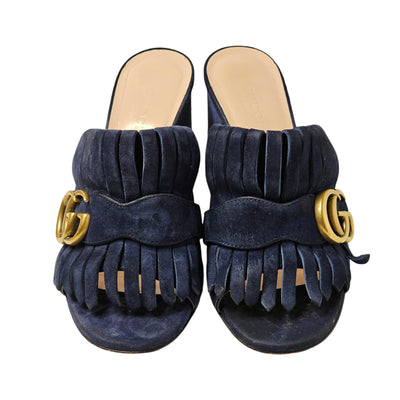 GUCCI MARMONT FRINGE MULES EU 35/ UK 2.5