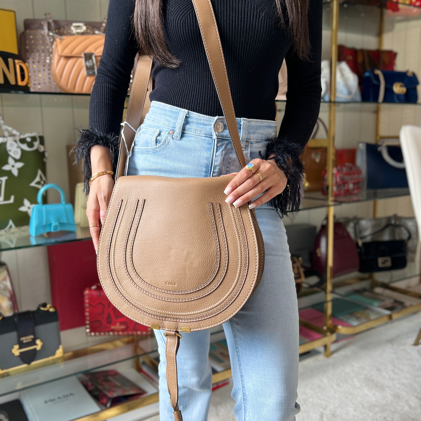 CHLOÉ MEDIUM MARCIE SADDLE BAG