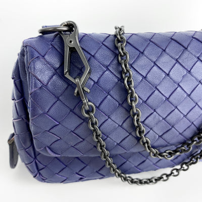 BOTTEGA VENETA INTRECCIATO LEATHER SHOULDER BAG