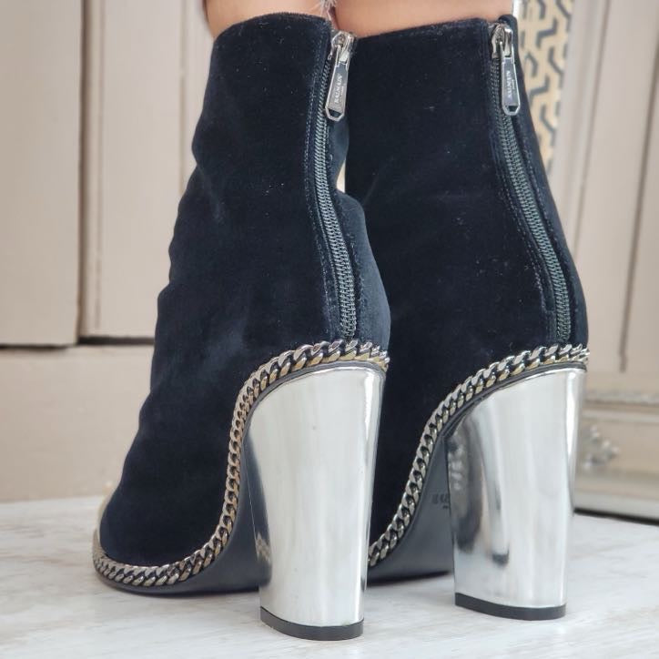 BALMAIN VELVET BOOTS EU 39/ UK 6