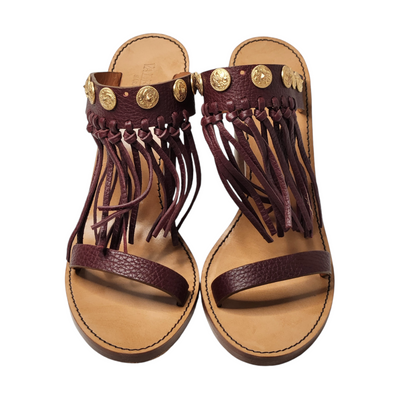 VALENTINO GARAVANI FRINGE MULES EU 38/ UK 5