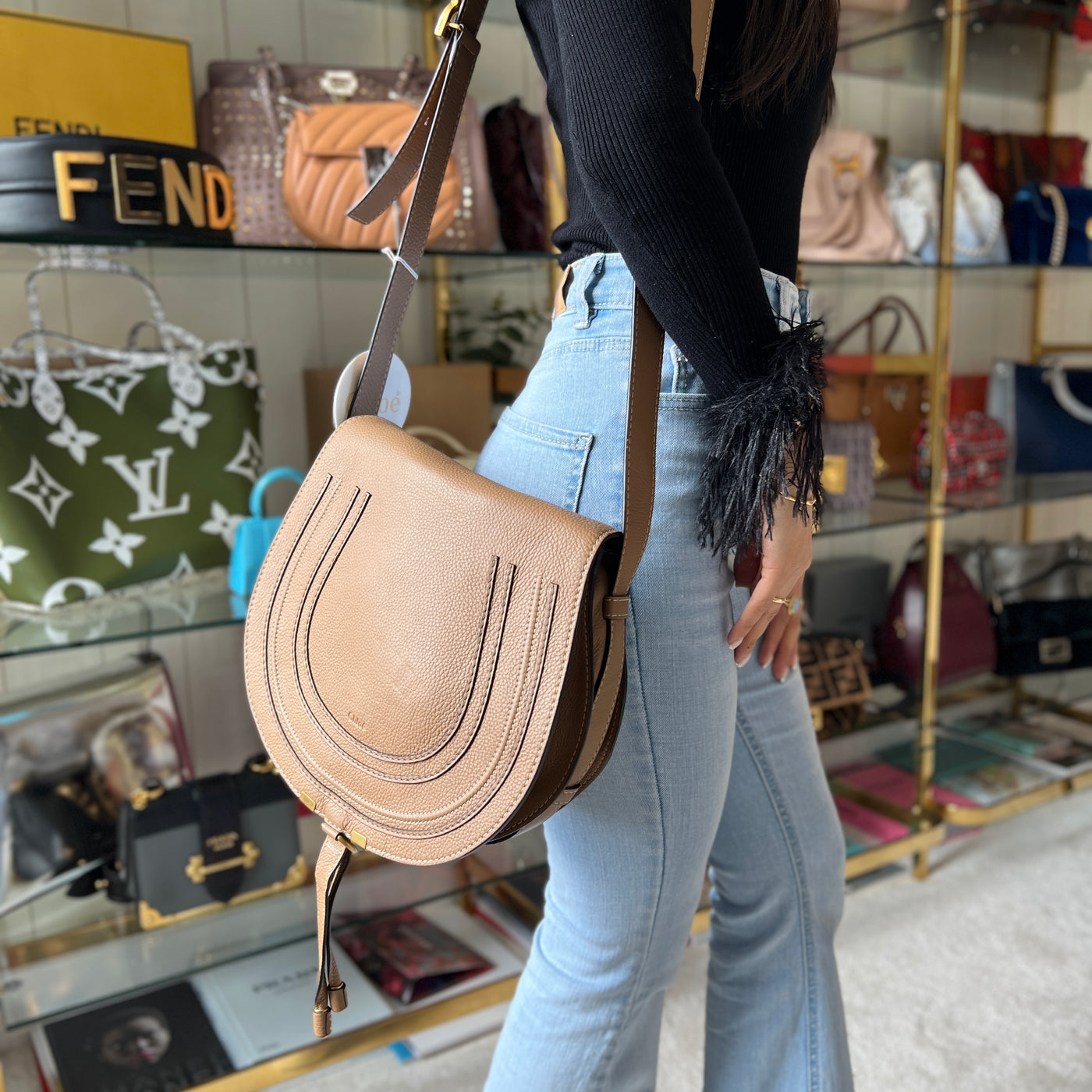 CHLOÉ MEDIUM MARCIE SADDLE BAG