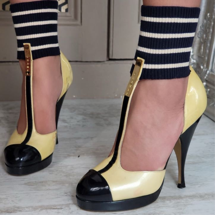 CHANEL VINTAGE HEELS EU 38/ UK 5