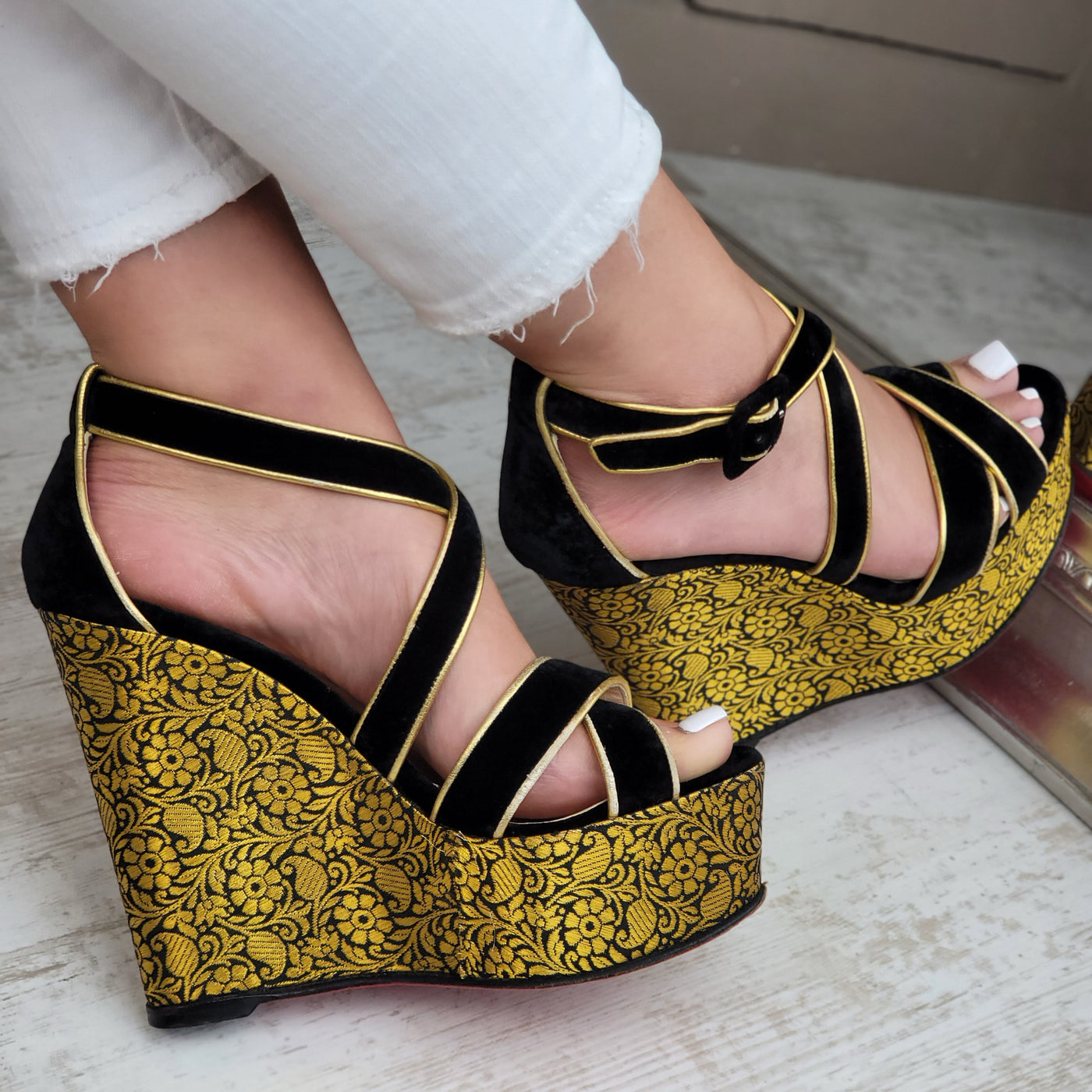 Christian Louboutin Wedge Heels