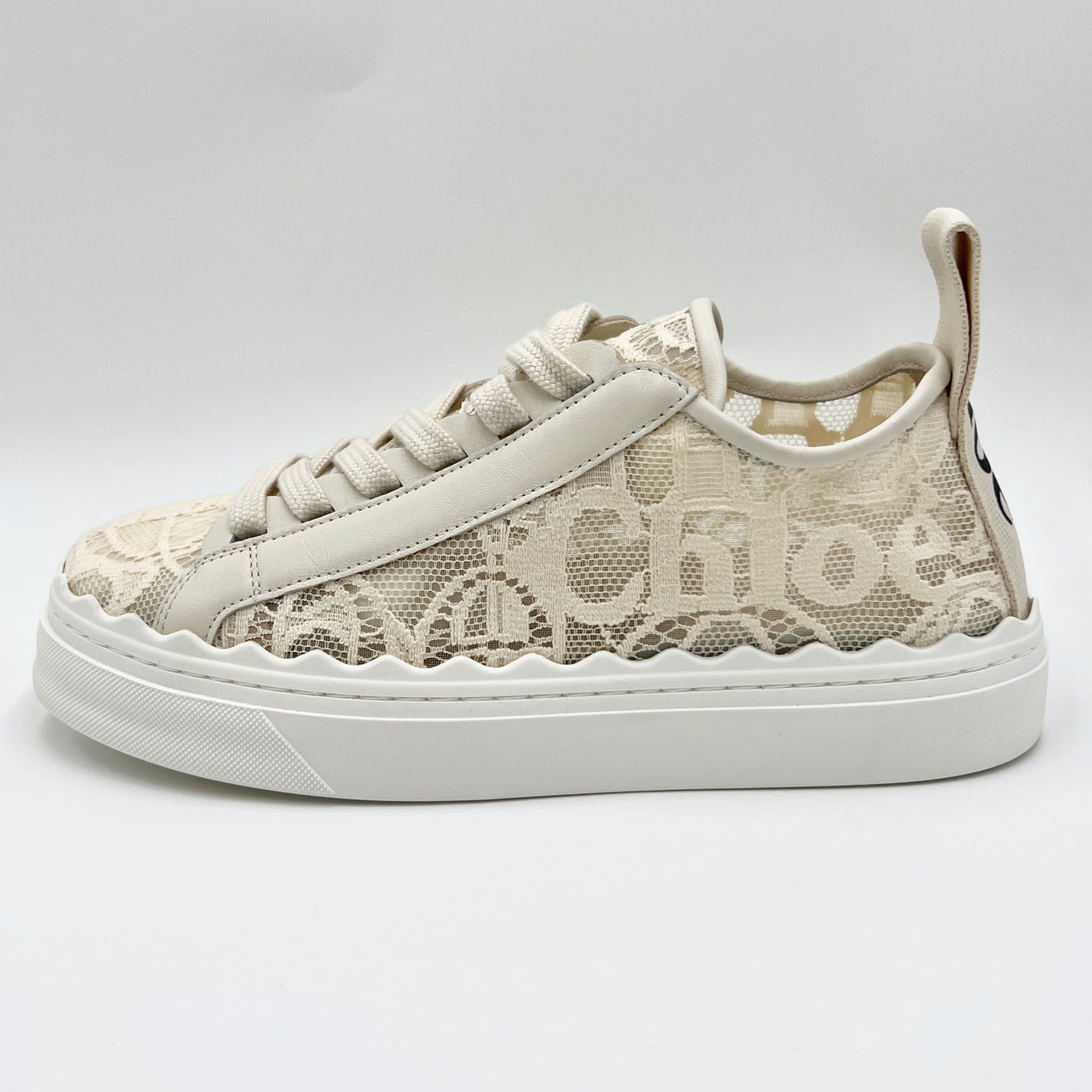 NEW - CHLOÉ LAUREN LACE SNEAKERS EU 37/ UK 4