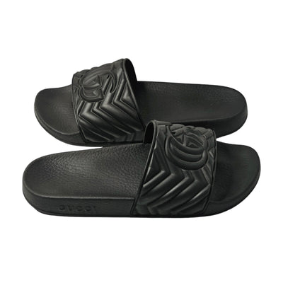 GUCCI MARMONT RUBBER SLIDES EU 41/ UK 8