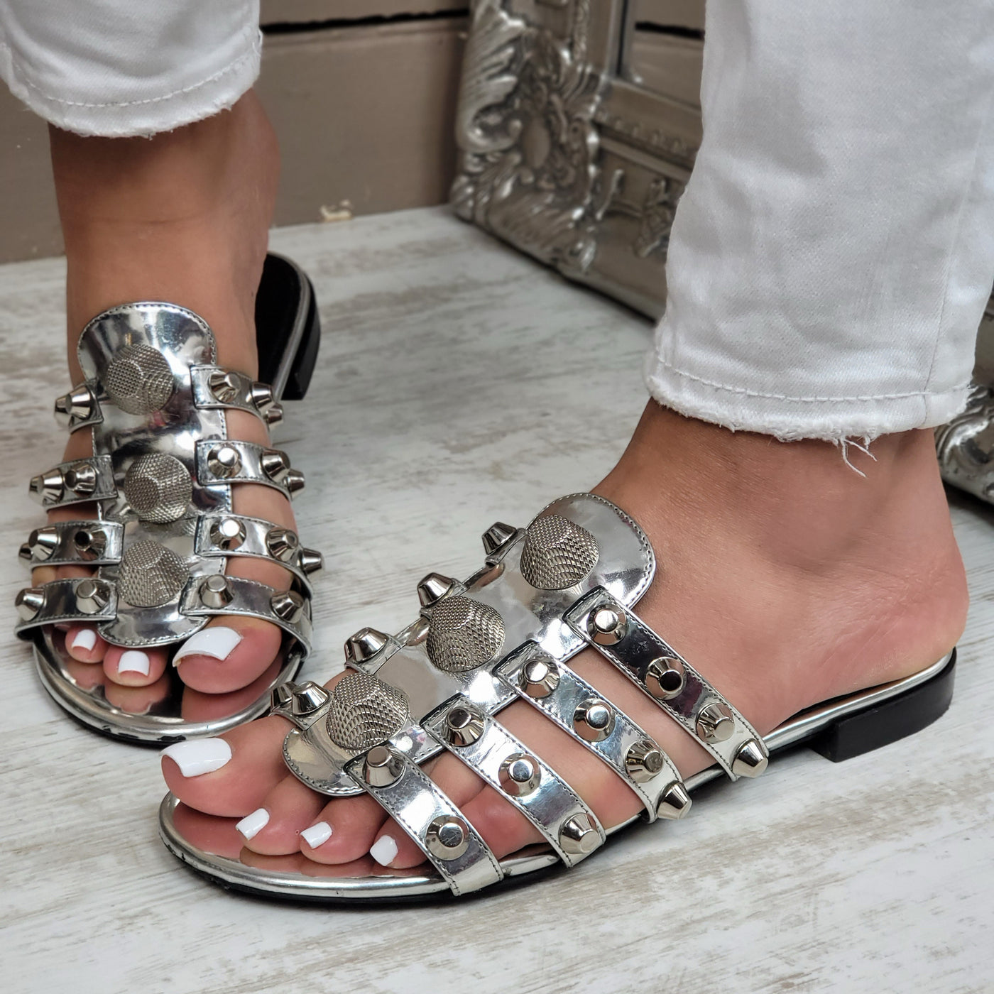 BALENCIAGA FLAT SANDALS EU 36/ UK 3