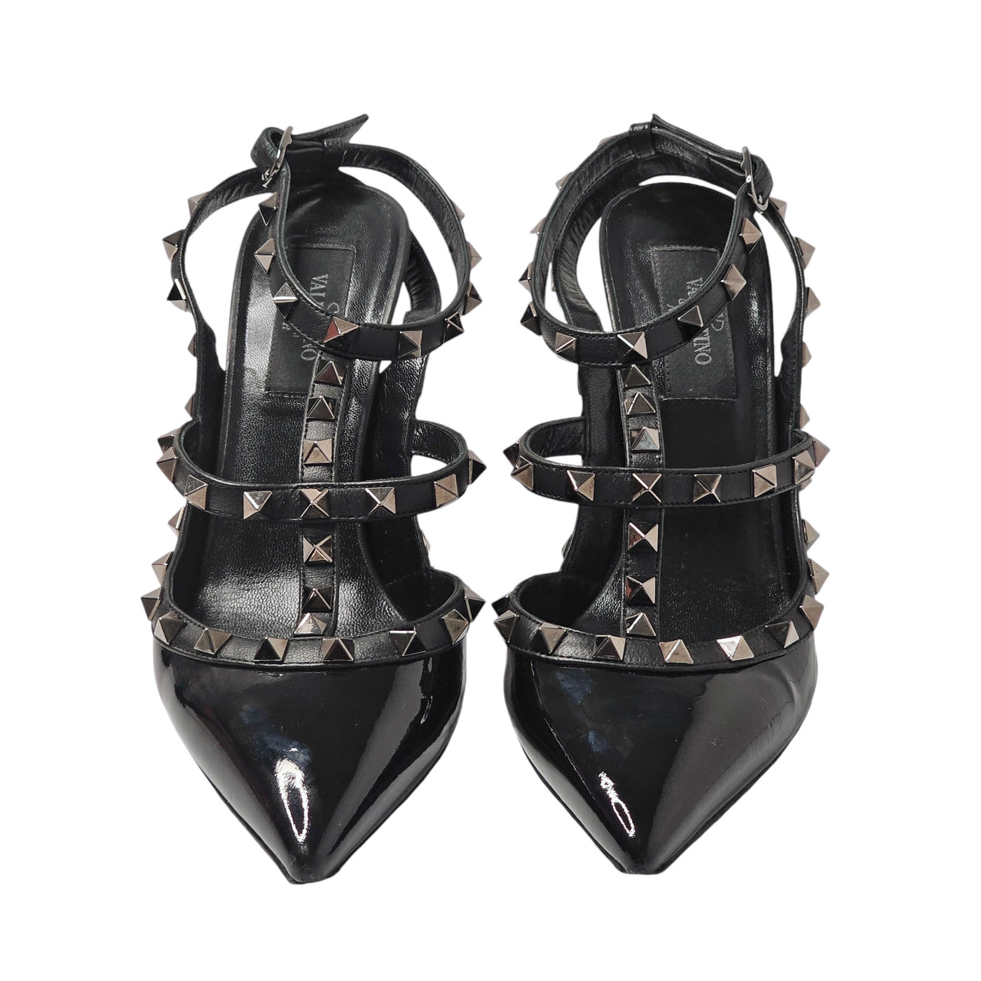 VALENTINO GRAVANI ROCKSTUD NOIR HEELS EU 37.5/ UK 4.5