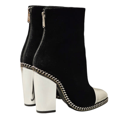 BALMAIN VELVET BOOTS EU 39/ UK 6