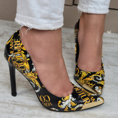 VERSACE JEANS BAROQUE HEELS EU 36/ UK 3